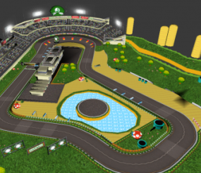 Circuito Luigi modelo 3d