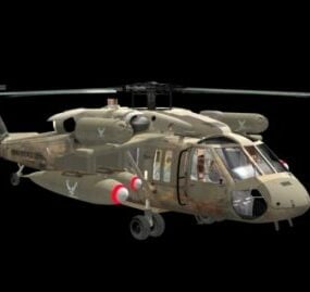 Helicóptero helicóptero modelo 3d