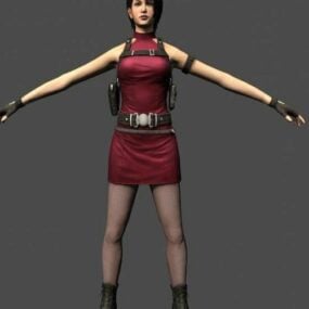 Ada Wong Woman Charakter 3D-Modell