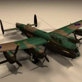 Avro Lancaster Airplane 3d model