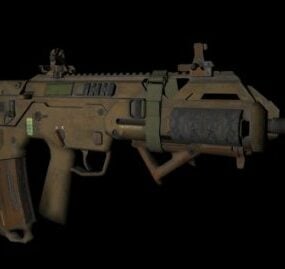 Msbs Assault Rifle Gun 3D-malli