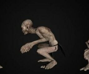 Karakter Lord Gollum 3d-modell