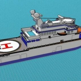 مدل سه بعدی قایق بادبانی
