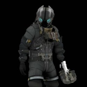 Dead Space mänsklig karaktär 3d-modell