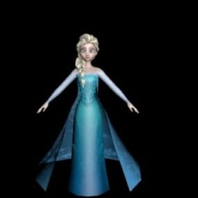 3D model Elsa Rig