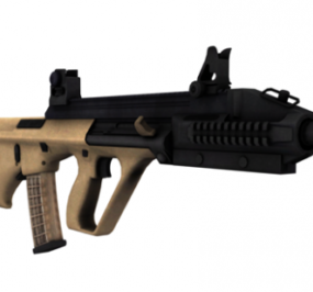 august Gun 3d-modell