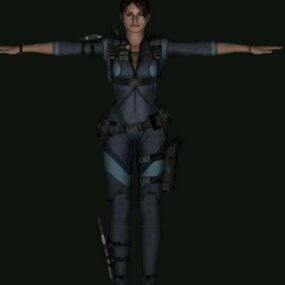 Jill Valentine Resident Evil Character 3d-model