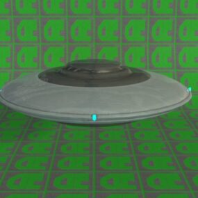 Ufo With Lighting 3d model