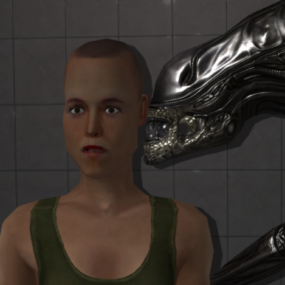 Mô hình 3d Ellen Ripley (người ngoài hành tinh 3)