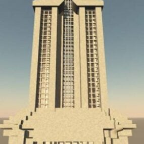 דגם תלת מימד של מגדל קרייזלר בניין