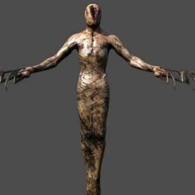 Lurker Zombie Character 3d model