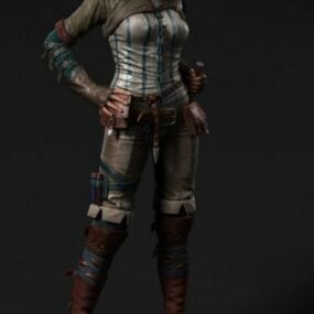 Witcher 2 Triss Charakter 3D-Modell