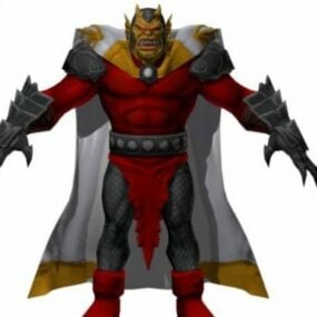 악마 DC 유니버스 캐릭터 3d 모델