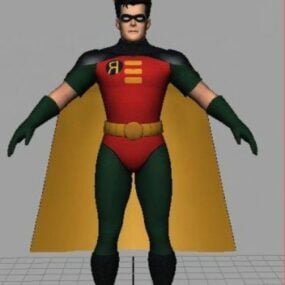 Arkham City Batman Robin Animated Series 3d-modell