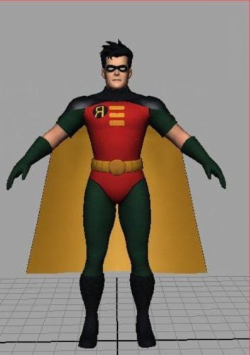 Arkham City Batman Robin Animated Series Free 3d Model - .Fbx, .Ma, Mb,  .Obj - Open3dModel