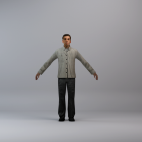 مدل سه بعدی شخصیت مرد استنلی