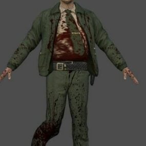 Deputy Rusty Wounded 3d model
