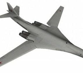 Tu-160 flygplan 3d-modell