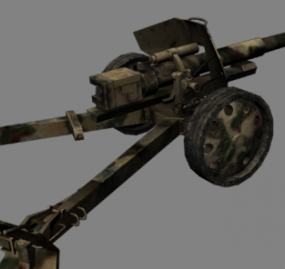 WW2 Artillery 3d model