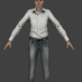 Alice Wake Character 3d model