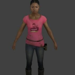 Rochelle Rigged Character 3d model