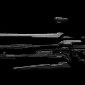 Fusil léger modèle 3D