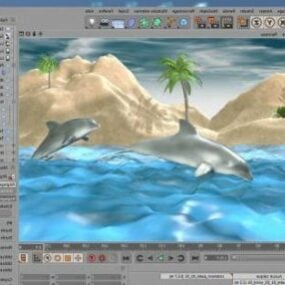 Dolphins 3d model