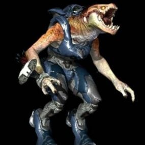 Mô hình 4d nhân vật chó rừng Halo 3