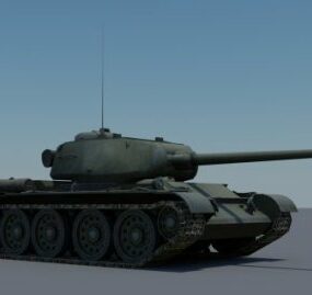 النموذج الأولي للدبابة T-44 نموذج ثلاثي الأبعاد