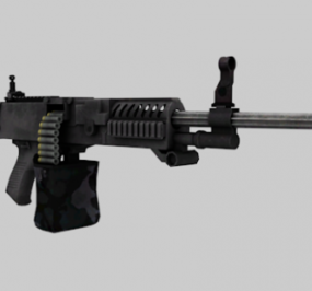 Lsat Military Gun 3d model