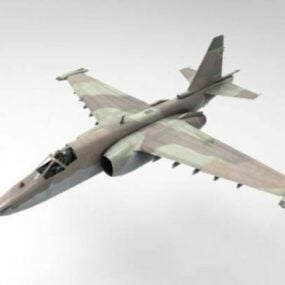 Su25 Flugzeug 3D-Modell