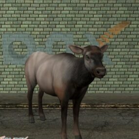 Elk Wild Animal 3d-model