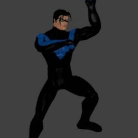 Animace ve stylu Nightwing Gangnam s 3D modelem Bvh