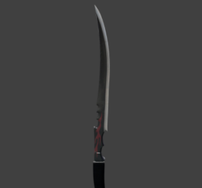 Espada de llama modelo 3d