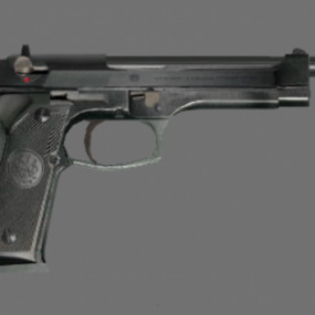3D model policejní Beretta Gun RPD