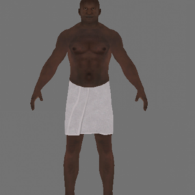 Model 3d Prison Break Black Prisoner Towel