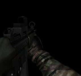 MP5 Weapon Animation 3d model