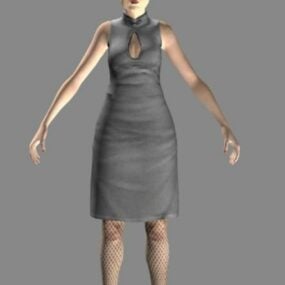 Civilian Female Character 3d model
