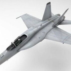 F18 Superhornet Flugzeug 3D-Modell