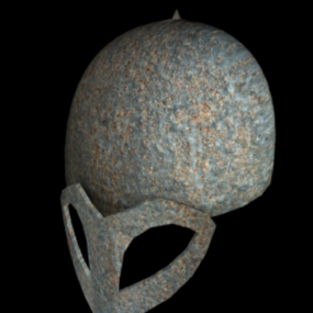 3д модель Бронированного Шлема в Средневековом Стиле