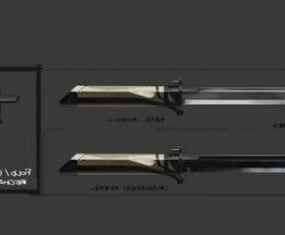 कोरवो अट्टानो तलवार हथियार 3डी मॉडल