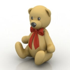 泰迪熊动物玩具3d模型