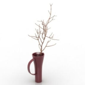 Home Decor Potted 3d model
