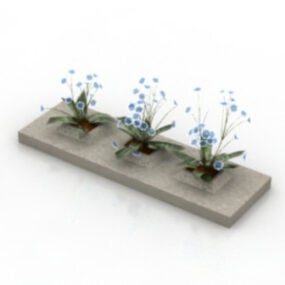 דגם 3D Orchid Plant