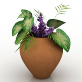 Accueil Fleur en pot modèle 3D