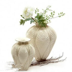 مدل گلدان تزئینی سه بعدی