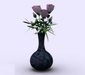 Inomhusdekor växter Vas 3d-modell