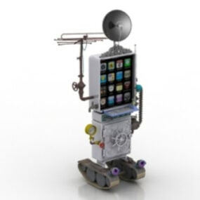 Multimedia-Roboter 3D-Modell