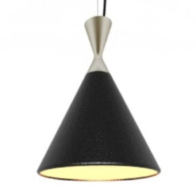 Black Modern Lamp Design 3d model