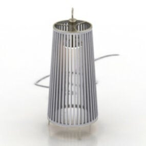 3d модель срібних ламп